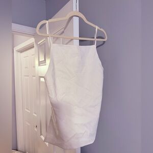 Zara white backless top - size large